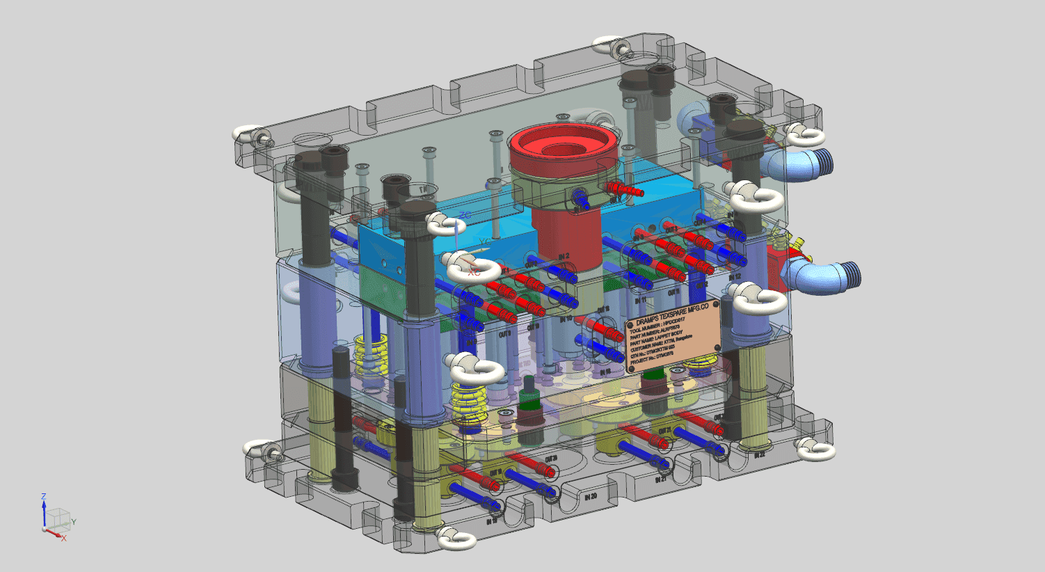 Multi-Action Die Casting Mold System