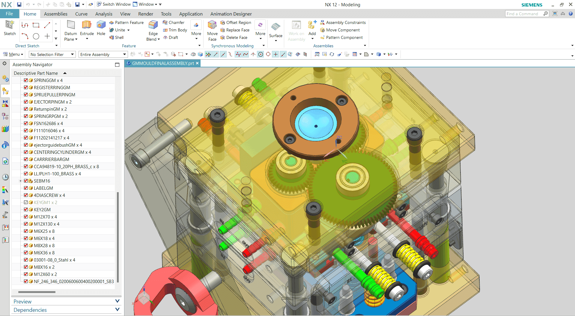 Complex Core Assembly Mold System