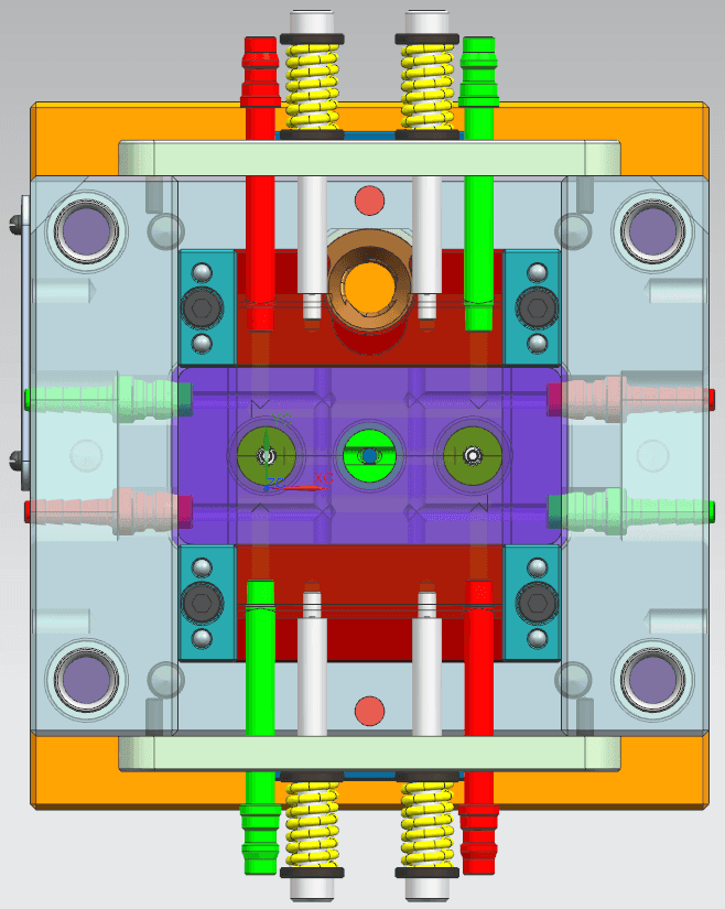 Rack and Pinion Actuated Injection Mold