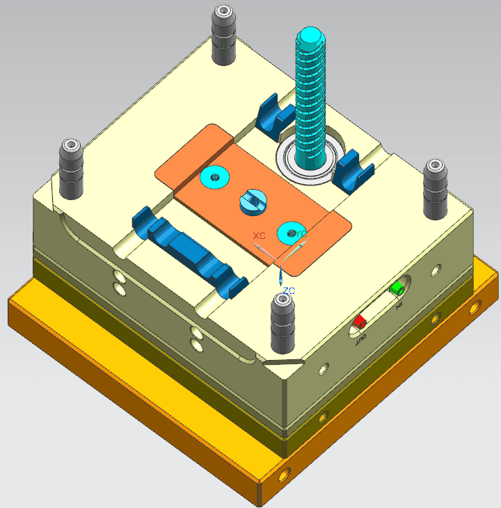 Multi-Action Core and Cavity Mold System