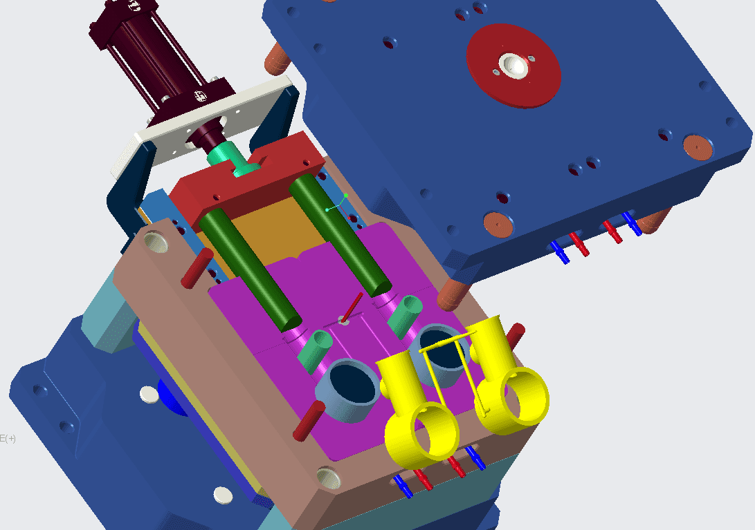 Cascading Hot Runner Mold System