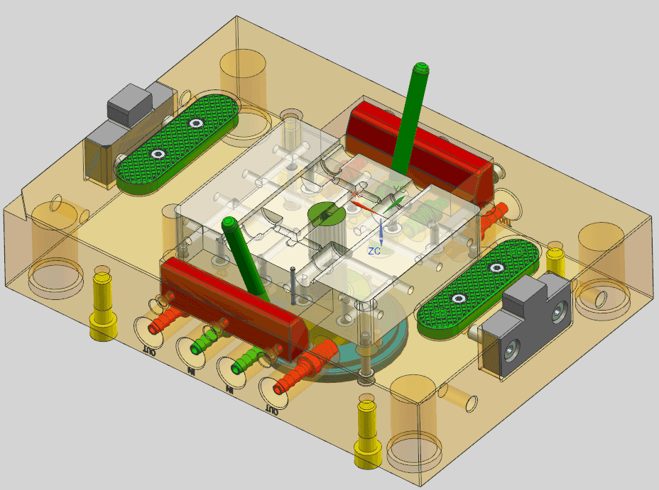 Multi-Action Core Pull Mold