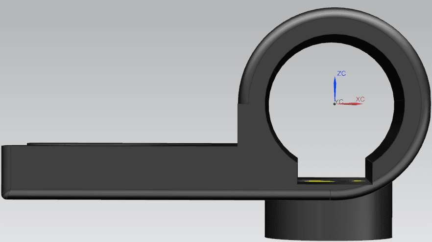 Cylindrical Ring Mount with Extended Arm