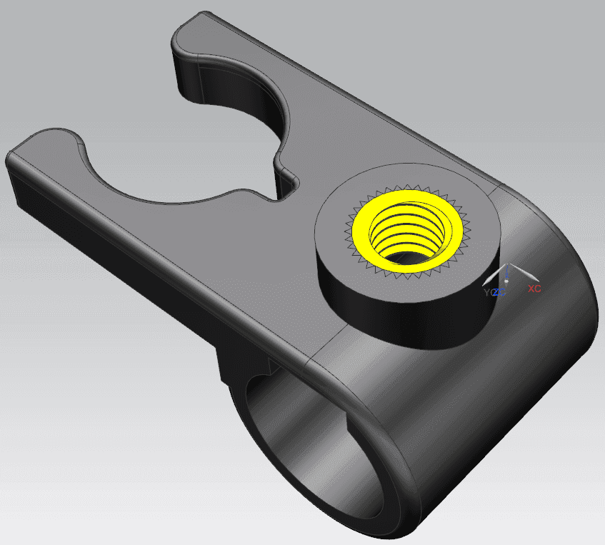 U-Bracket with Threaded Insert