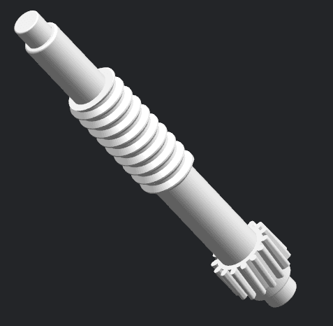 Precision Worm Drive Component