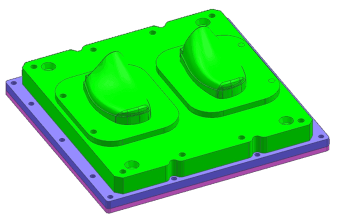 HOT PRESS MOLD FOR TWO CAVITY 8 INCH SHOE thumb 3