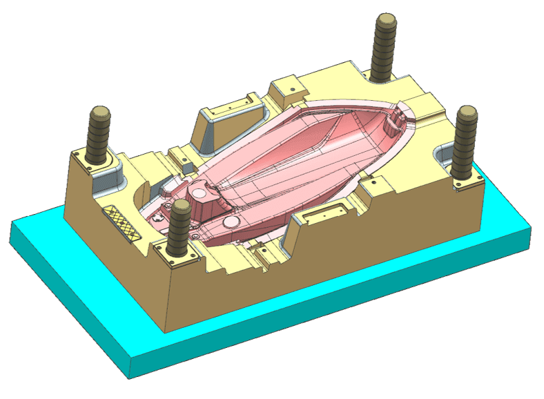 SINGLE CAVITY INJECTION MOLD FOR CNG COVER cover