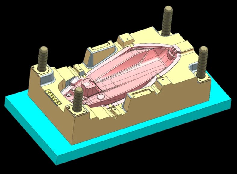 SINGLE CAVITY INJECTION MOLD FOR CNG COVER thumb 2