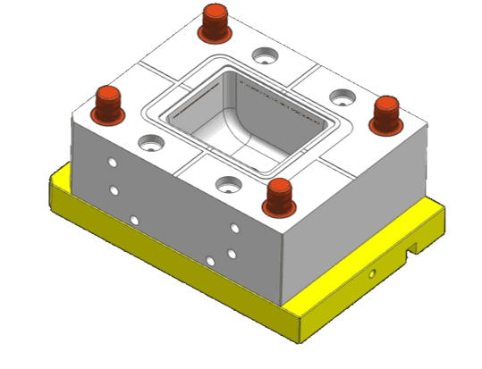 SINGLE CAVITY INJECTION MOLD FOR CUP WITH HOT SPRUE BUSH thumb 2